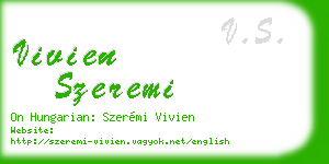 vivien szeremi business card