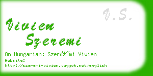 vivien szeremi business card